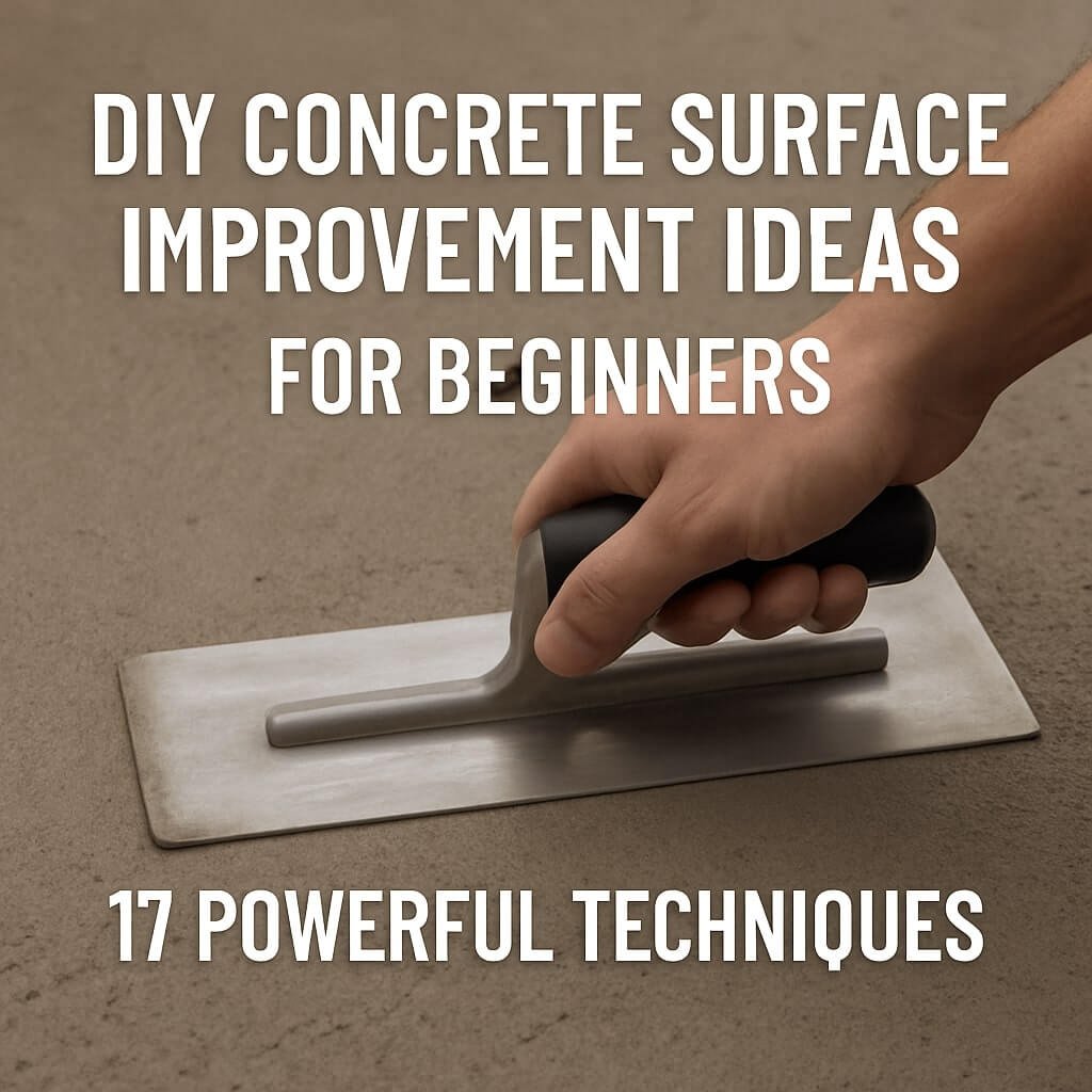DIY Concrete Surface Improvement Ideas for Beginners