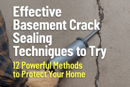 Effective Basement Crack Sealing Techniques to Try