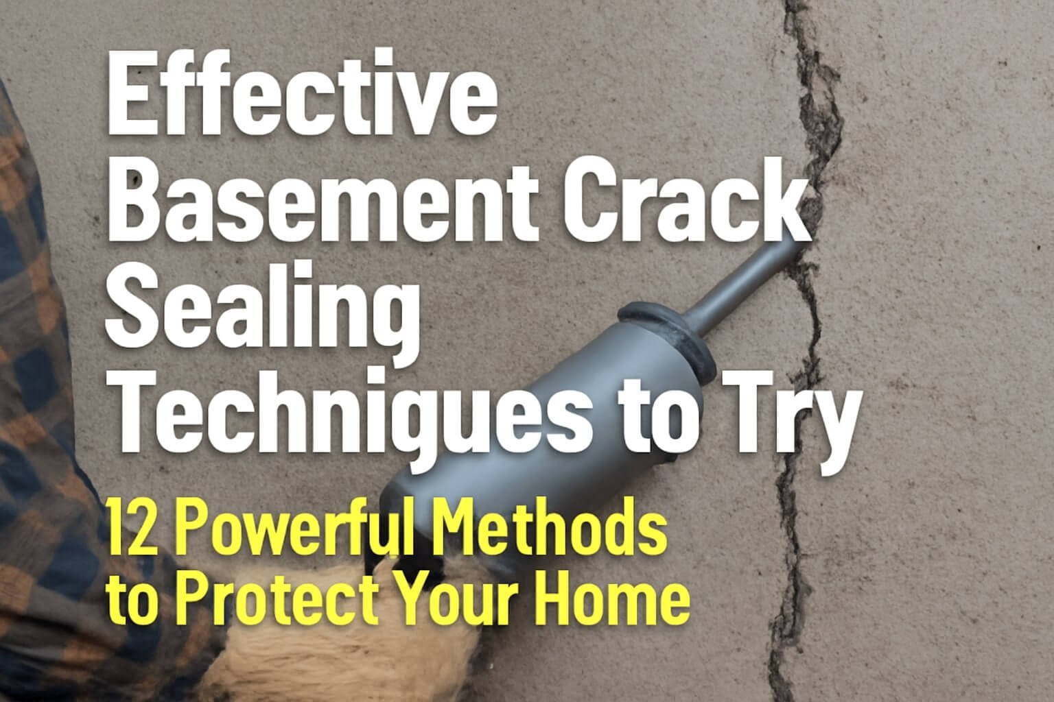 Effective Basement Crack Sealing Techniques to Try