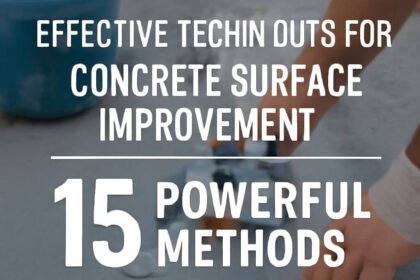 Effective Techniques for Concrete Surface Improvement