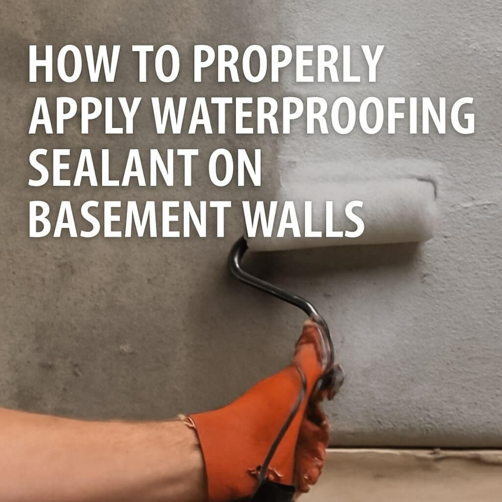 How to Properly Apply Waterproofing Sealant on Basement Walls