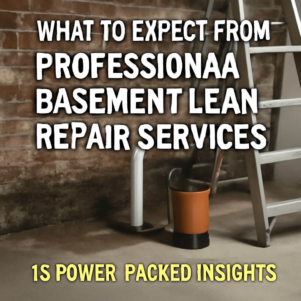 What to Expect from Professional Basement Leak Repair Services